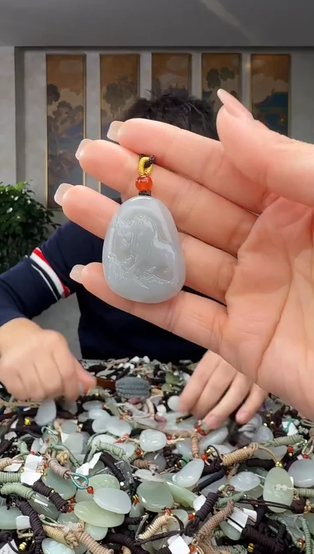 颈饰未镶嵌和田玉拍一发一多样性发货