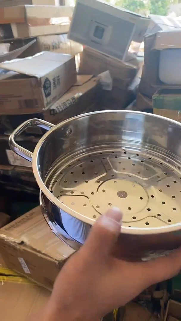 1双耳不锈钢蒸笼24 磕碰瑕疵