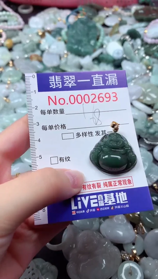 翡翠未镶嵌吊坠(不含链)2693