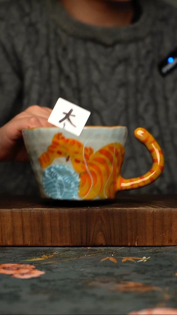 瓷片釉下彩手工手绘同款陶器