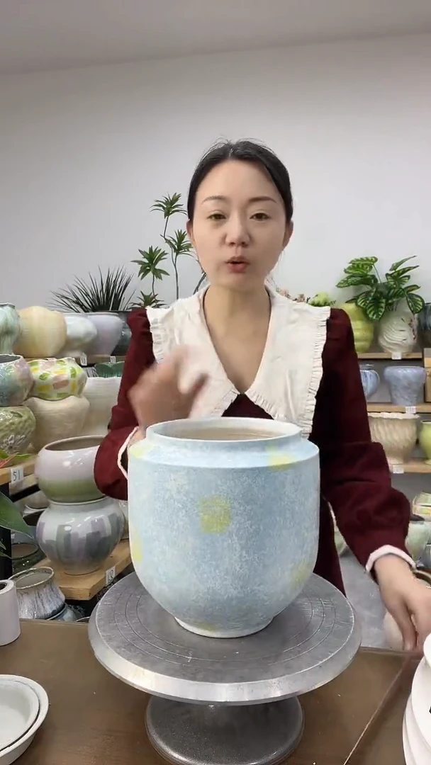 11.15陶瓷花盆直播链接高. 21     口16