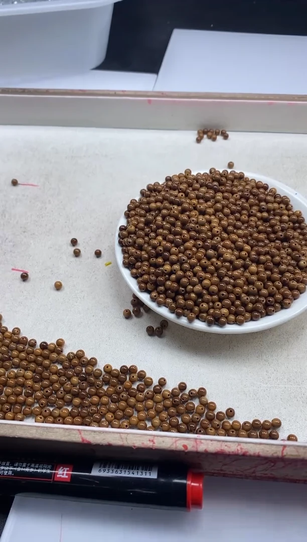 【闪购商品】檀香木散珠w18库 克4mm*30颗