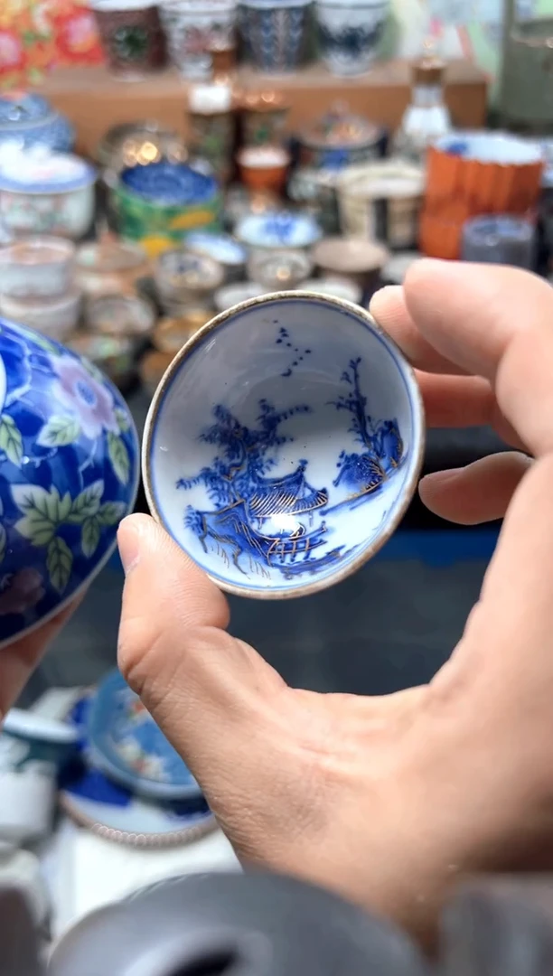 瓷片薇***萌夏目海外回流瓷器中古品。