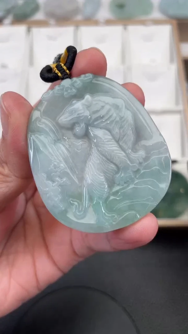 颈饰未镶嵌翡翠天然缅甸翡翠A货274