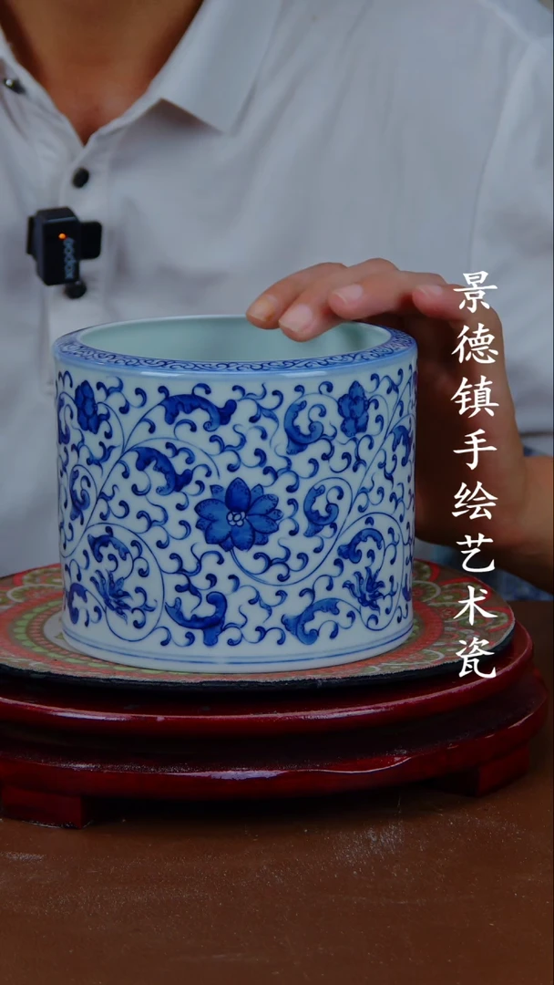 现代景德镇手工手绘陶瓷摆件45
