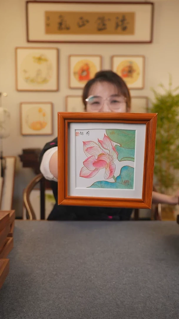 横款鹿鸣现代美术馆-岳倚竹老师作品
