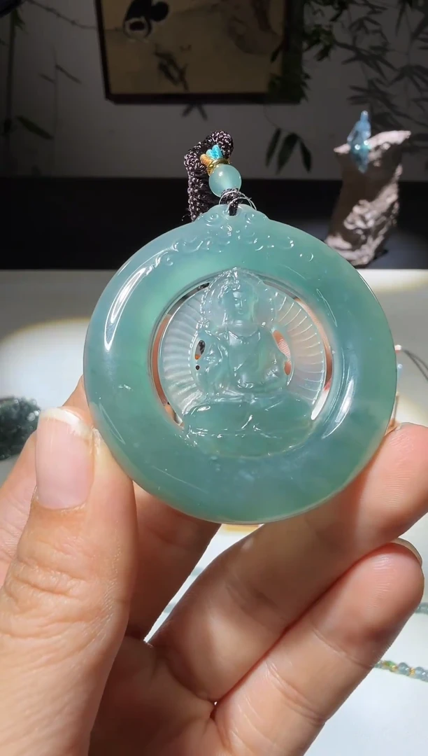 未镶嵌挂件翡翠大势至