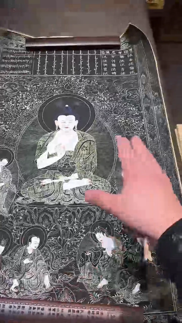 卷轴画马*刚【主播精品】高端卷轴画——唐卡