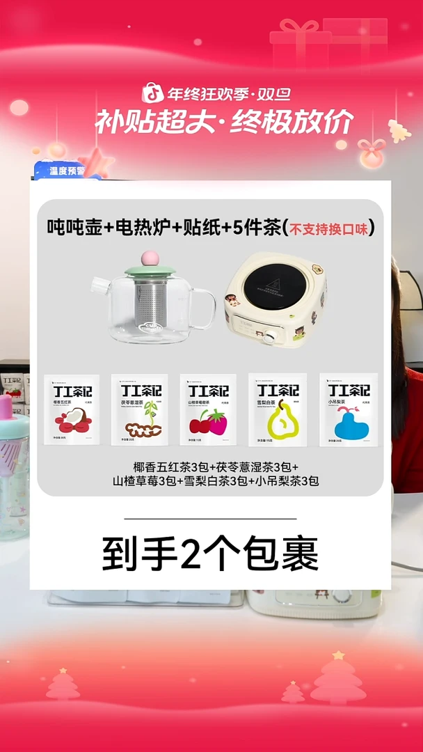 吨吨壶组合电热炉加5件试喝（不支持换口味)