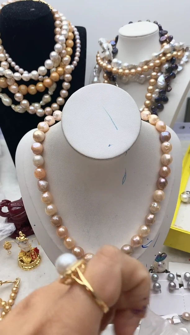 【闪购商品】淡水珍珠颈饰钛钢113