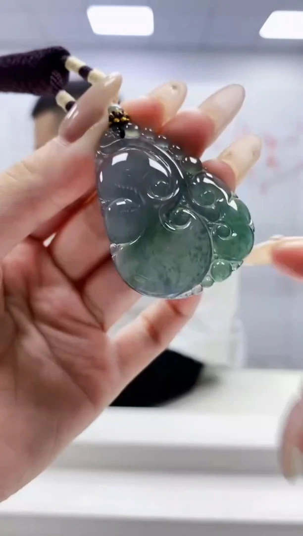 未镶嵌定制翡翠4898lr-毛货挂件28