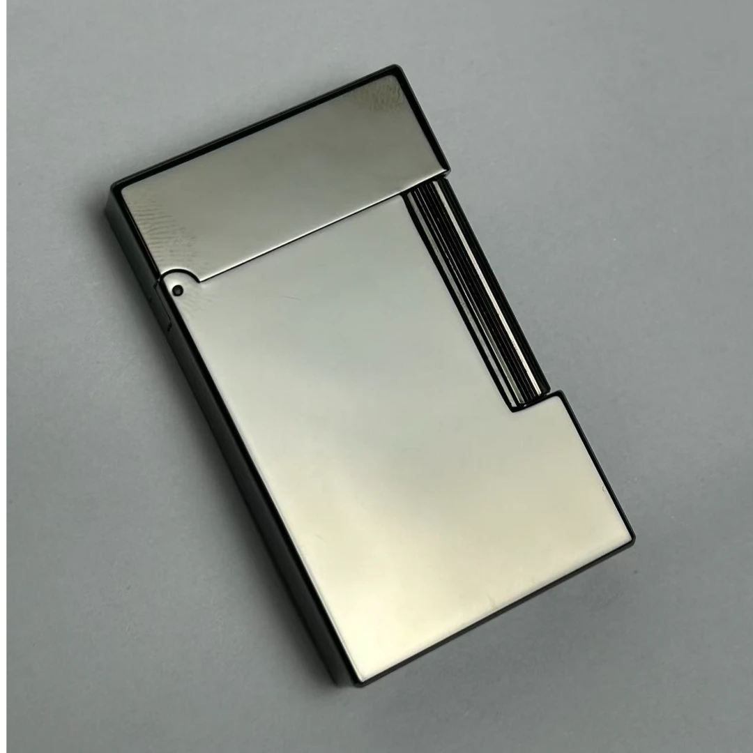 高冷灰镜花水月纯铜一天充气打火机男士耐用朗声打火机