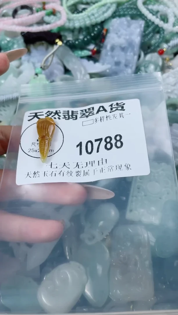 翡翠未镶嵌颈饰10788