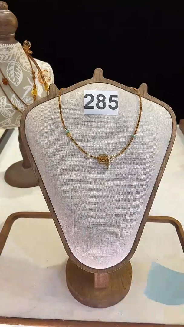 项链钛钢淡水珍珠285