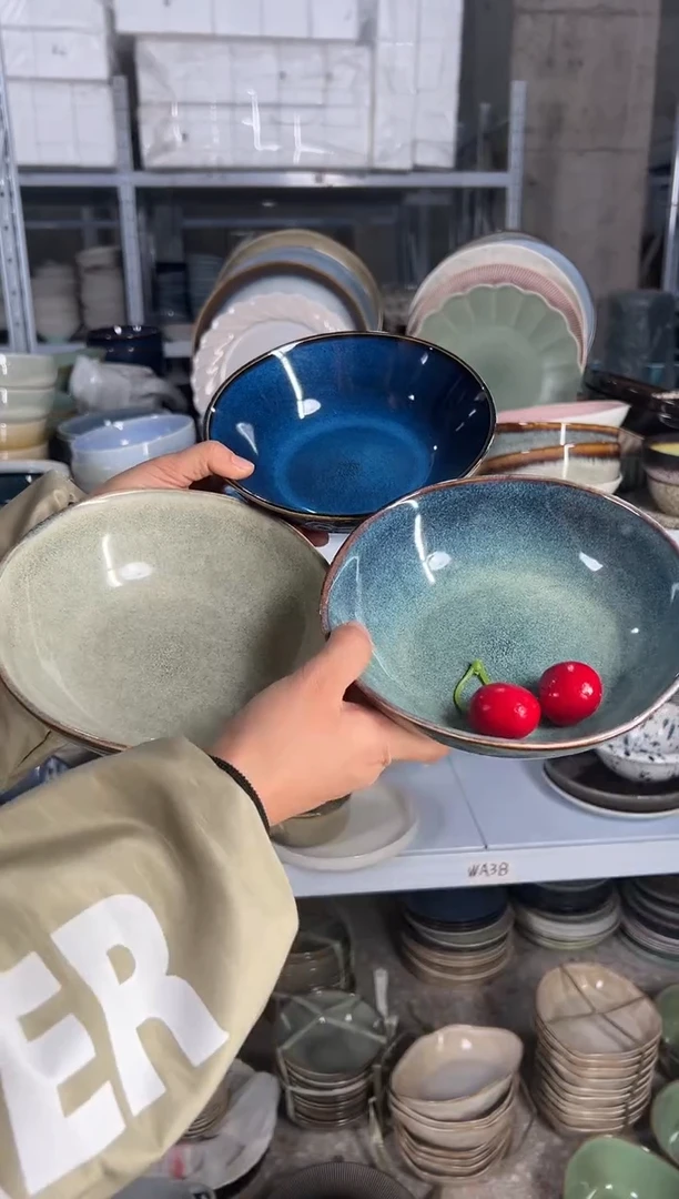 陶瓷外贸尾货瑕疵满20包邮X3 菜碗组合