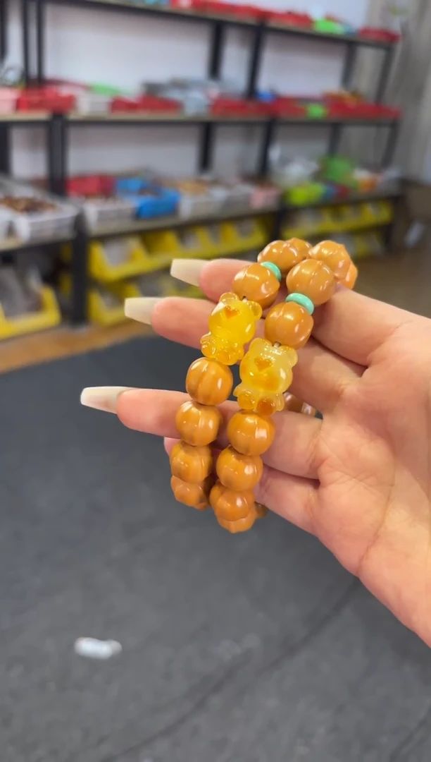 【闪购商品】菩提根/象牙果吊坠 12mm猴头鲨鱼背小熊单圈