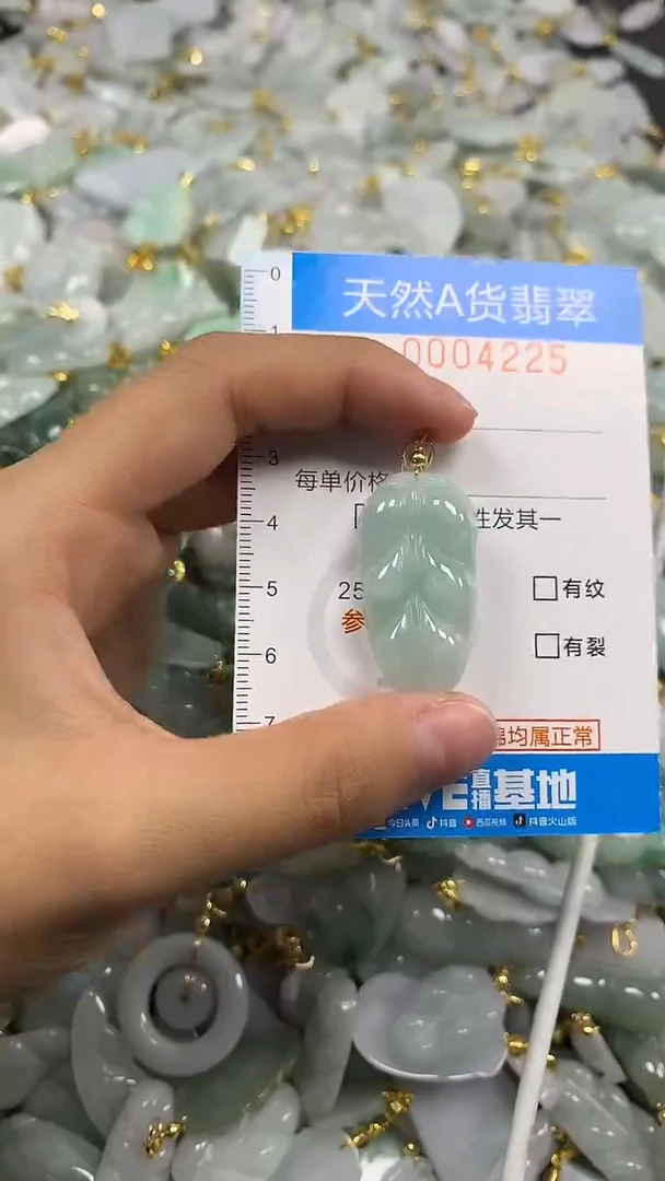 颈饰未镶嵌翡翠净货挂件-4225