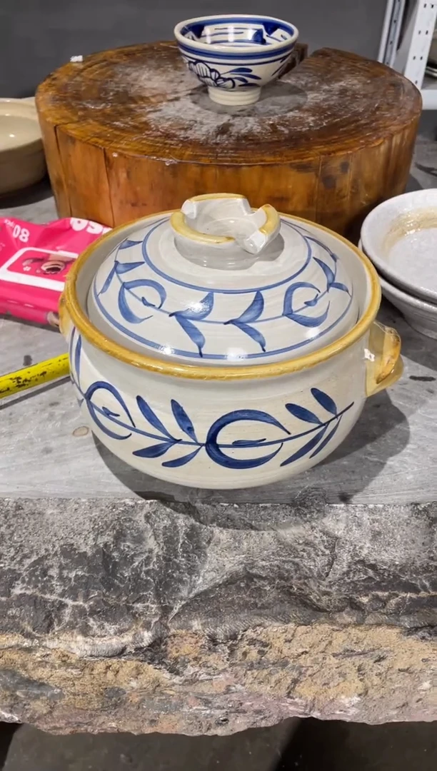 陶土20号链接唐草汤煲20*13*2升