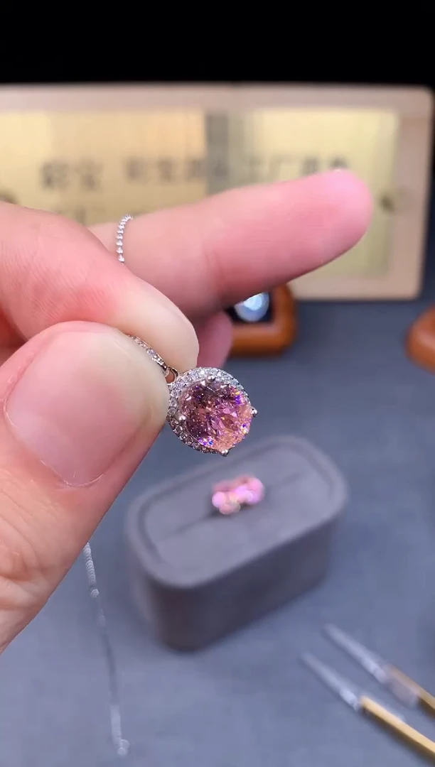 颈饰银S925镶嵌碧玺22222