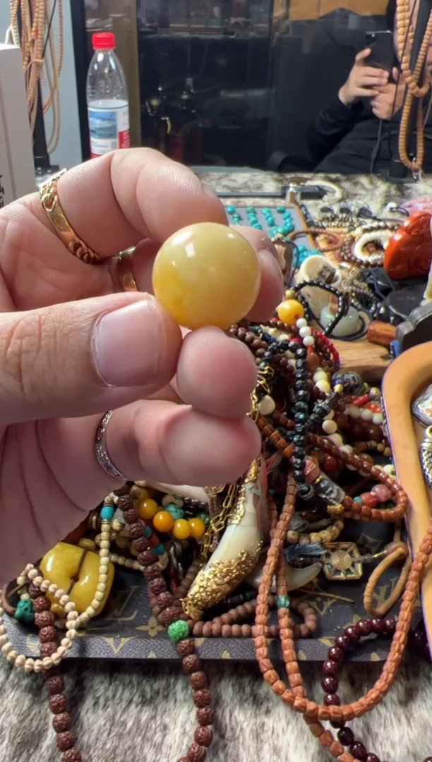 未镶嵌蜜蜡裸石22号 蜜蜡珠子套装ylp