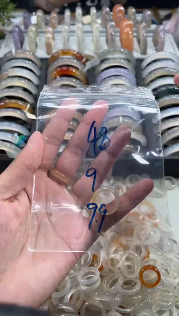 玛瑙/玉髓戒指未镶嵌48