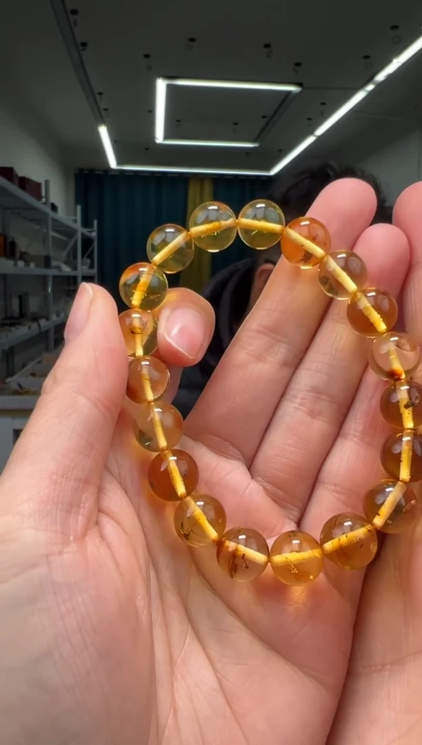 手链琥珀未镶嵌虫珀手串