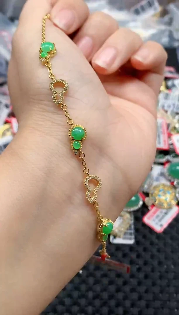 银S925镶嵌戒指翡翠天然A货缅甸翡翠