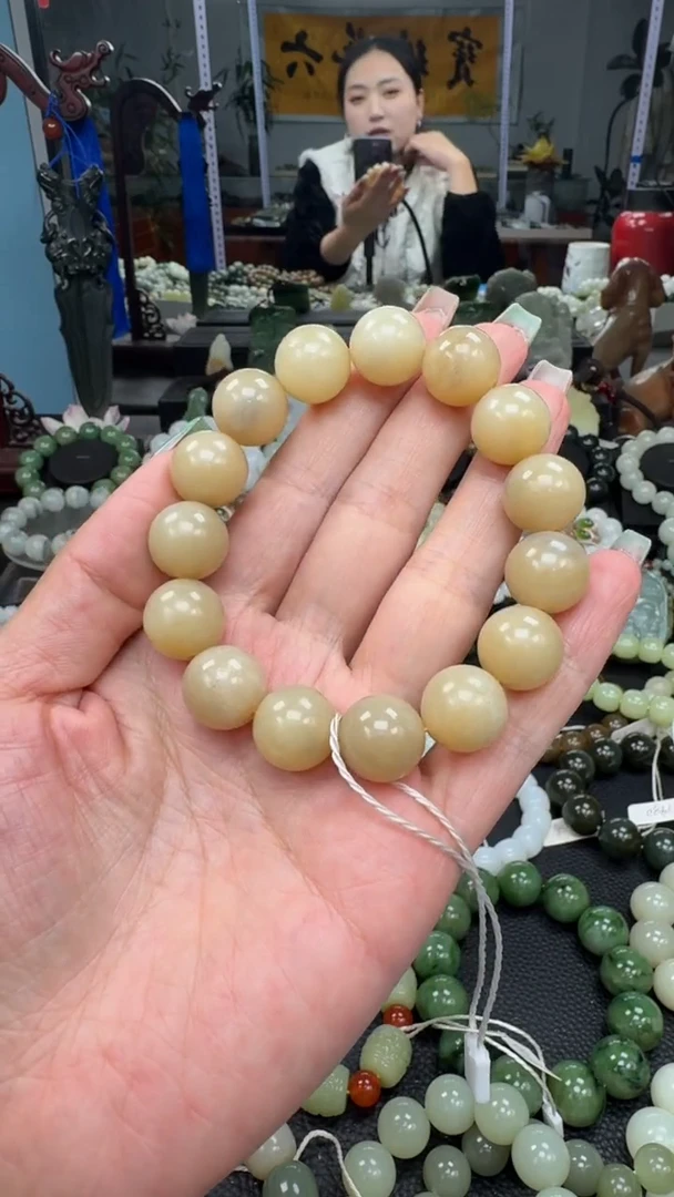 未镶嵌手串和田玉1新疆且末蜂蜜糖卡14