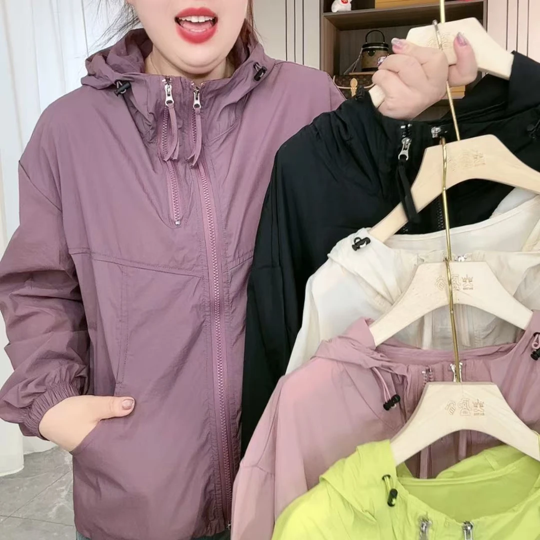 803时尚全包边连帽防晒外套