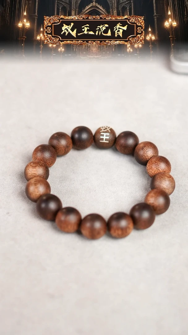 【闪购商品】沉香摆件蚁王标1.4红油白奇楠老料手串