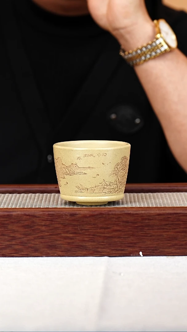 茶杯紫砂宜兴紫砂杯130CC  009