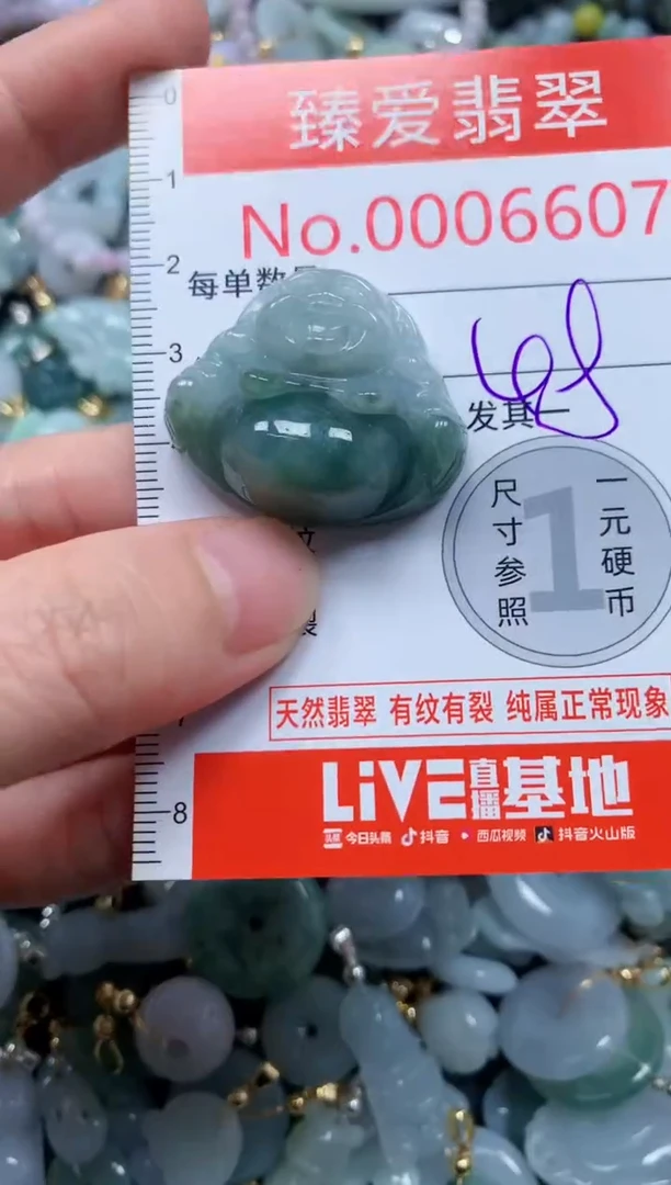 翡翠未镶嵌吊坠(不含链)6607