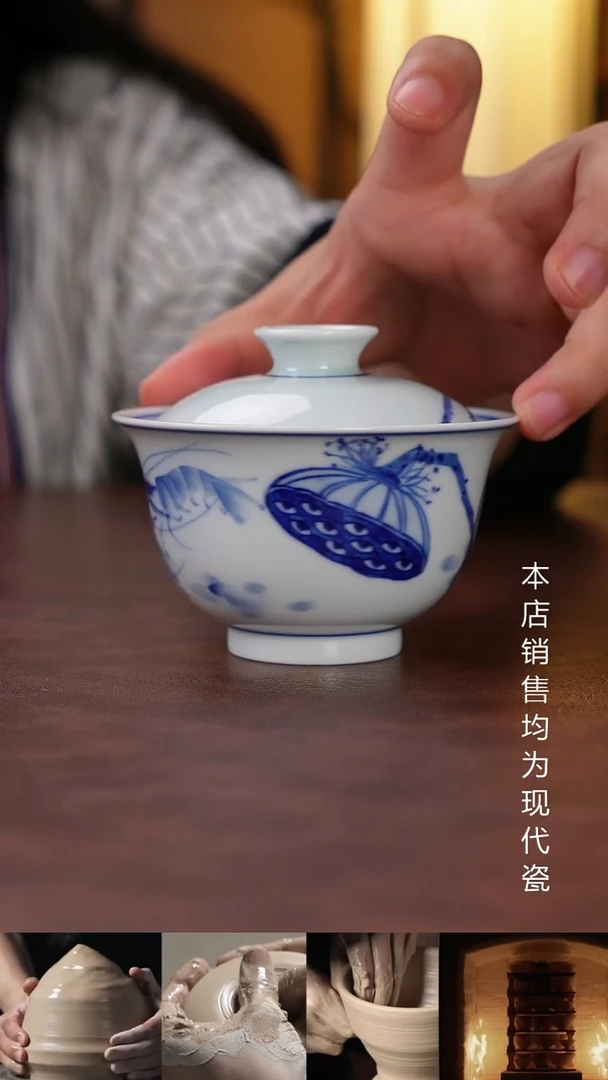 摆件景德镇全手工手绘