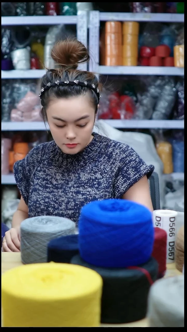 羊毛欢姐手编线D562