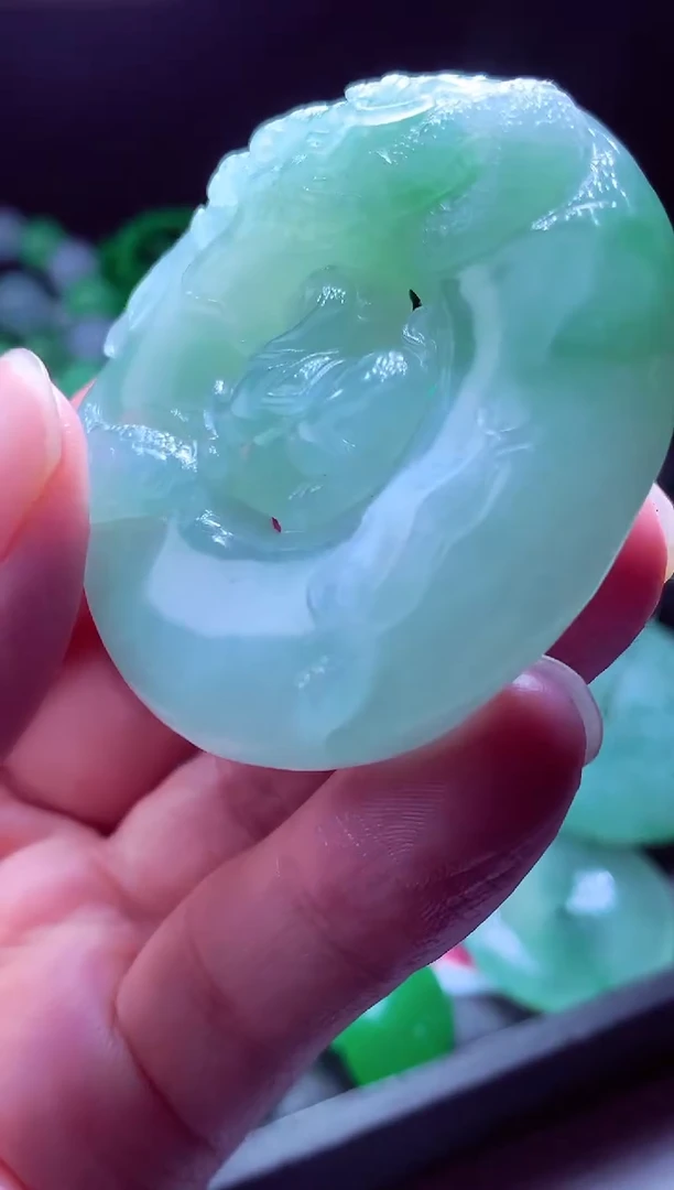未镶嵌定制翡翠庞**#翡翠毛货定制