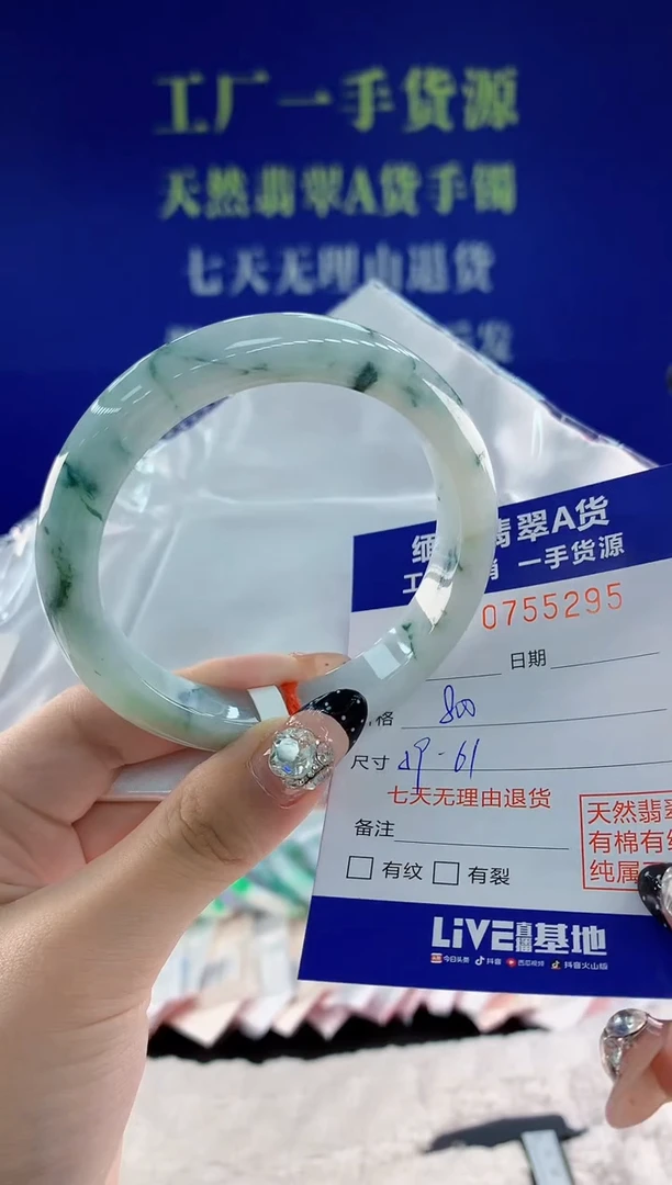 未镶嵌手镯翡翠95天然翡翠A货