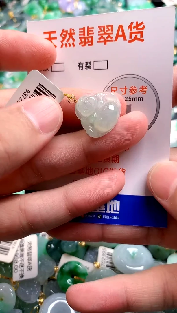 颈饰18K金镶嵌翡翠13006307