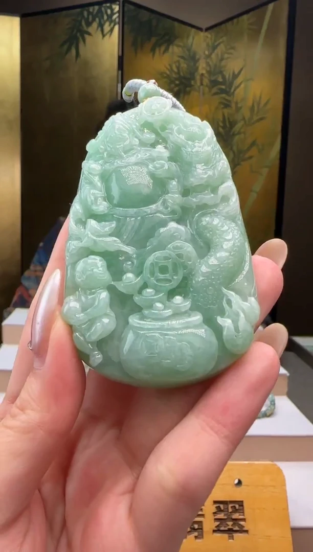 吊坠(不含链)未镶嵌翡翠XM@@960Q3J23126