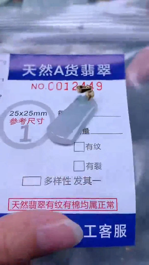 翡翠未镶嵌吊坠(不含链)1