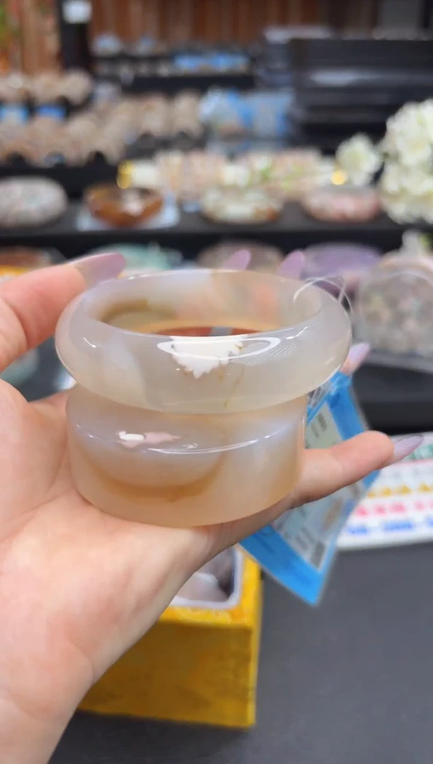 未镶嵌手镯石英质玉A51(59圈赠送镯心)