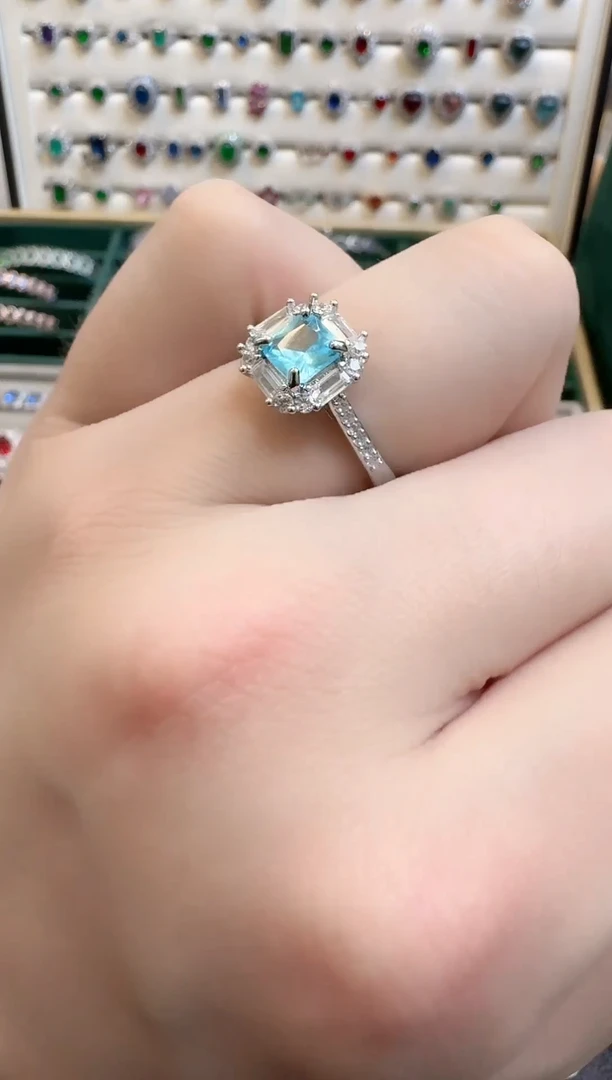 未镶嵌戒指托帕石托帕石戒指