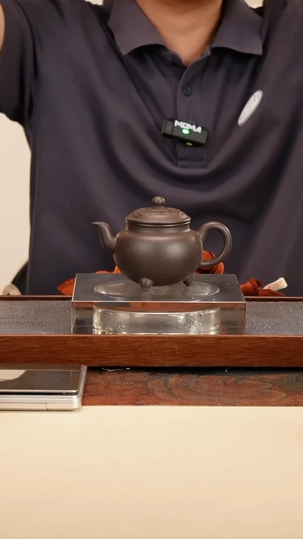 茶壶紫砂大彬如意高温天青泥160cc内推孔