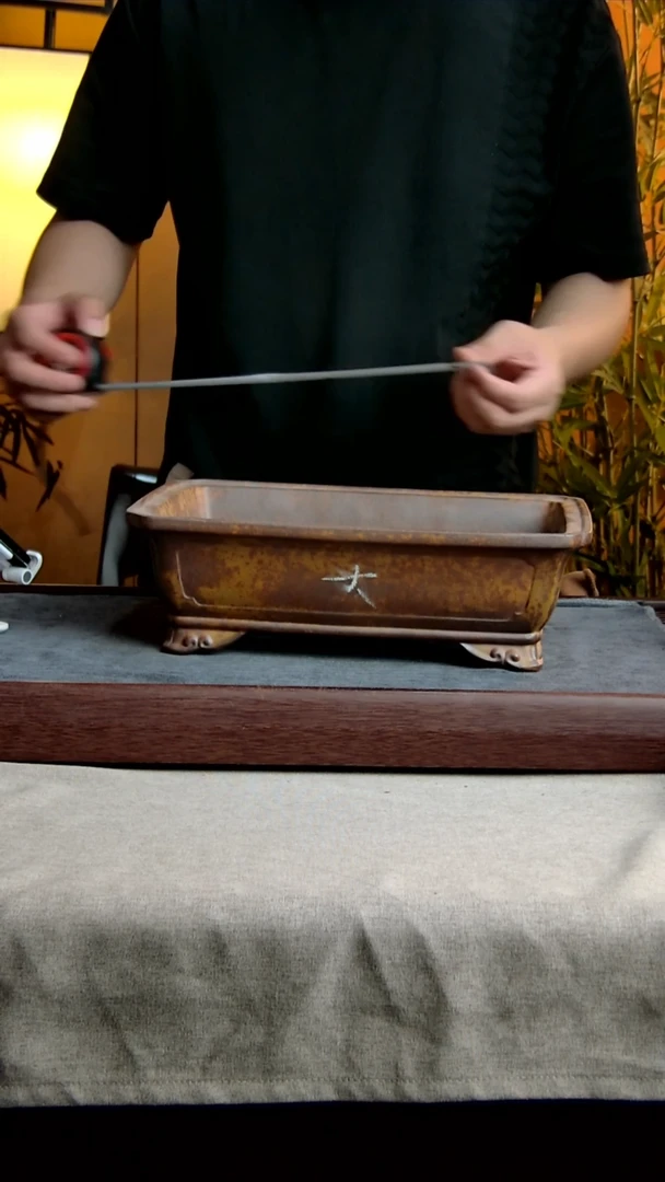 紫砂花盆29.5*19.5*7.5内径紫砂花盆