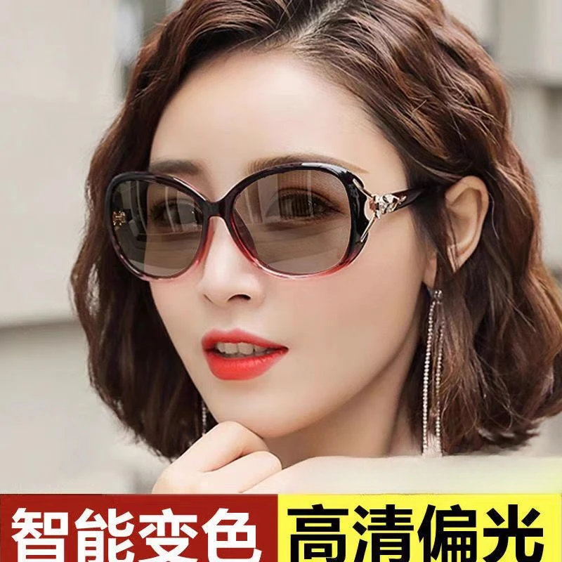 太阳眼镜开车专用高清偏光墨镜女防紫外线新款潮大框女士