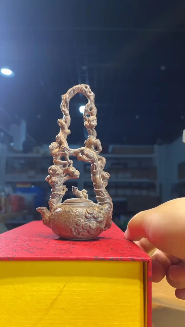风车木（黑檀木）其他（ 直播推荐 ）提梁壶