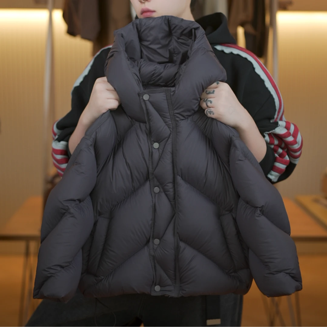 【小蛋壳】【现货】儿童加厚冬季设计新款男童连帽白鸭绒羽绒服DK892