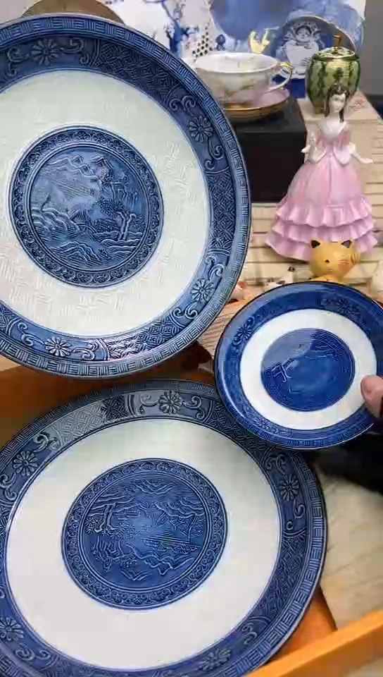 2大5小中古回流瓷器，谨慎参拍！