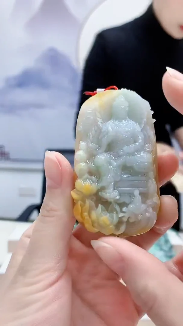 未镶嵌定制翡翠4812ry-毛货挂件72