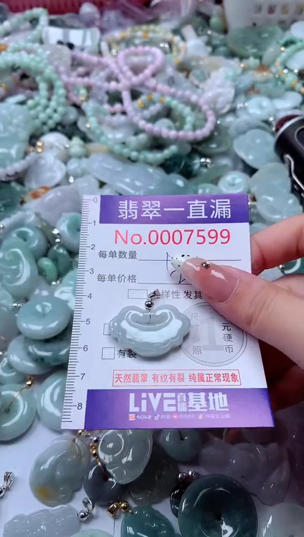 翡翠未镶嵌吊坠(不含链)7599