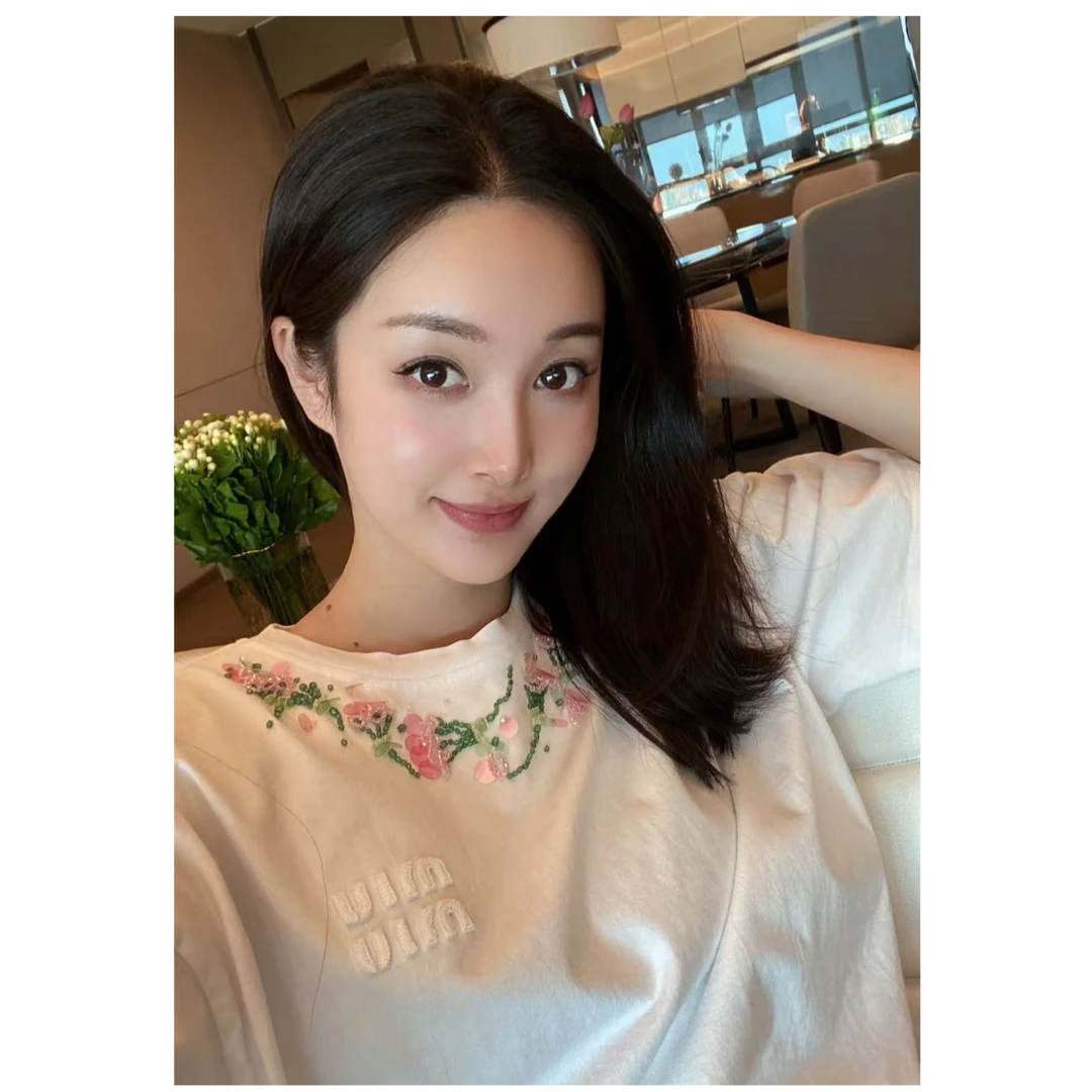 99新 MIU MIU/缪缪 双双臻选/vv01914/缪缪短袖/xs码